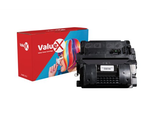 ValueX HP 90A Black Standard Capacity Remanufactured Toner Cartridge 10k pages - CE390A