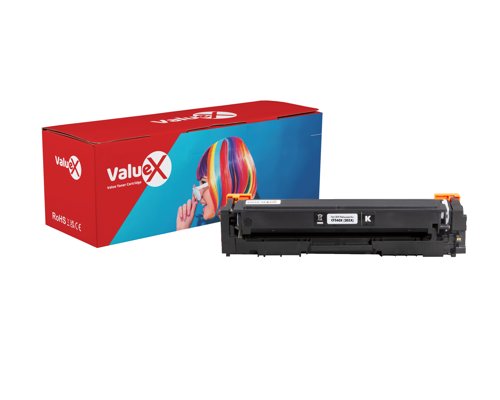 ValueX HP 203X Black High Yield Compatible New Build Toner Cartridge 3.2k pages - CF540X