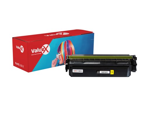 ValueX HP 410X Yellow High Yield Compatible New Build Toner Cartridge 5k pages - CF412X
