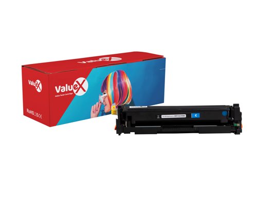 ValueX HP 410A Cyan Standard Capacity Compatible New Build Toner Cartridge 2.3k pages - CF411A