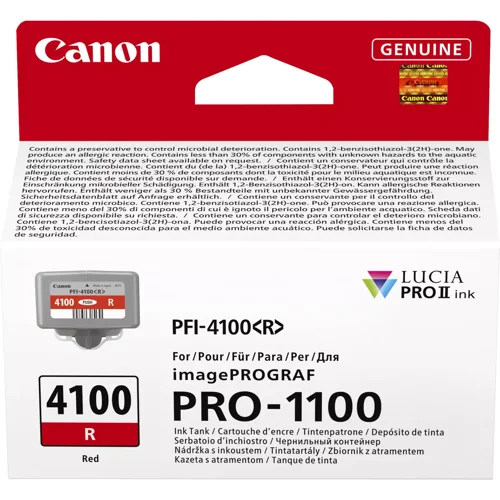 Canon PFI-4100 Red Ink - 6785C001