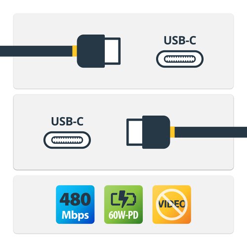 Startech.com 1M USB-C Charging Cable 60W 3a