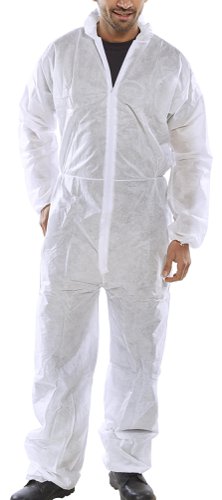 Polprop Disposable Boilersuit White Large Pack of 50