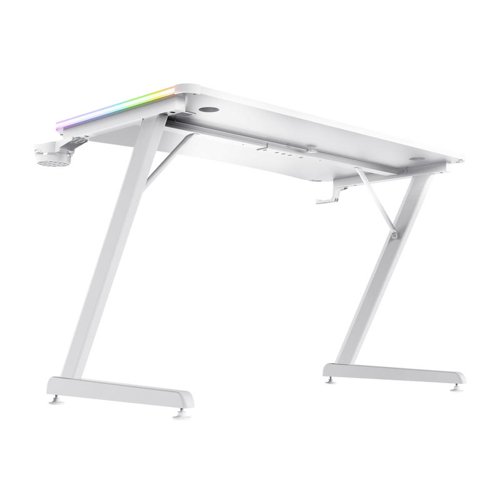 Trust GXT 709 Luminus RGB LED Illuminated White Gaming Desk