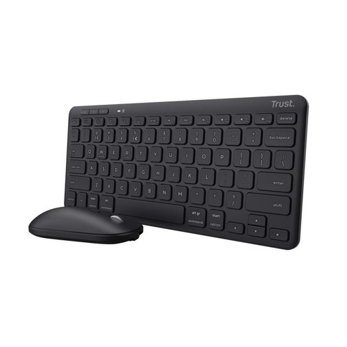 8TR24847 | Wireless and rechargeable compact keyboard and mouse set with multi-device connection.