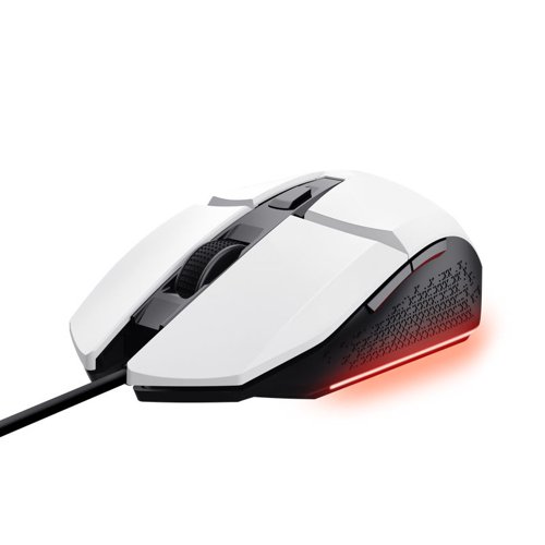 Trust GXT 109W Felox 6400 DPI USB-A Wired Optical White Gaming Mouse