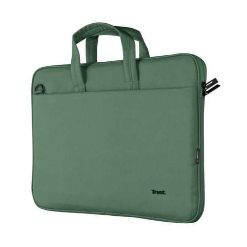 Trust Bologna 16 Inch Eco-friendly Slim Green Laptop Bag