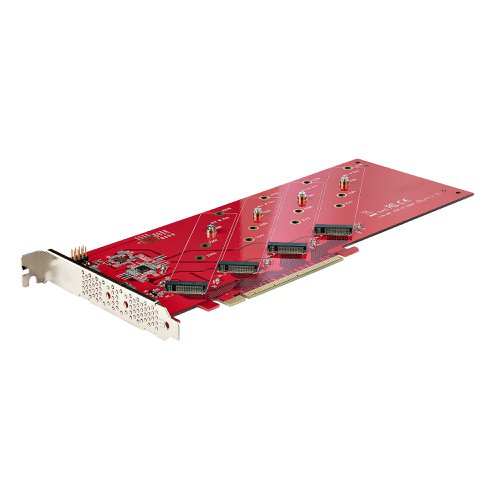 Startech.com Quad M.2 PCIe  Adaptor Card PCIe x16 to Quad NVME