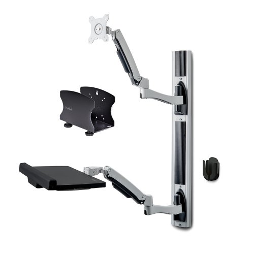 Startech.com Wall Mount Workstation Fully Articulating Monitor Mount and Keyboard Tray