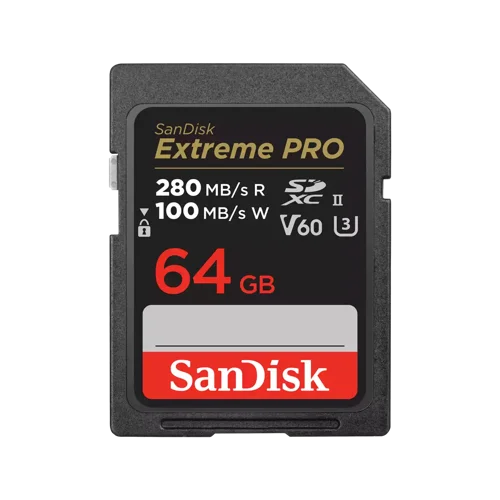 SanDisk Extreme PRO 64GB UHS-II Class 10 Memory Card