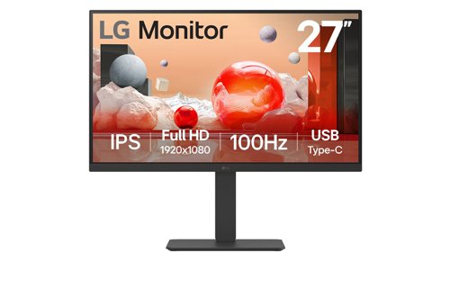 LG 27BA750-B 27 Inch 1920 x 1080 Pixels Full HD IPS Panel HDMI DisplayPort USB-C Monitor