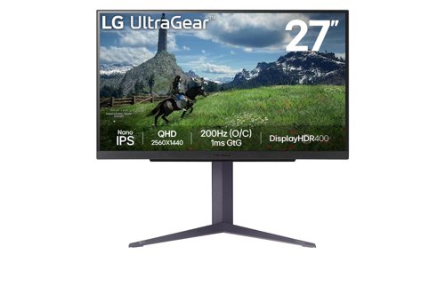 LG 27GS85Q-B UltraGear 27 Inch 2560 x 1440 Pixels Full HD Nano IPS FreeSync HDMI DisplayPort USB Hub Monitor Desktop Monitors 8LG27GS85QB