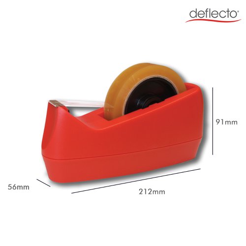 ValueX Large Weighted Tape Dispenser Dual Core Red - CP170YTRED