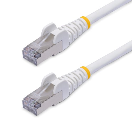 Connect to a 25/40Gbps switch or networking device using this Snagless S/FTP Category 8 Ethernet Cable. The 2000MHz maximum frequency enables up to four times higher throughput than Cat6a.Pure Bare Copper WireOur Snagless Cat8 Cables are designed for long-lasting performance. The 4-Pair Shielded and Foiled Twisted Pair (S/FTP) construction utilizes 26AWG pure bare copper wire for improved conductivity and low resistance, ensuring reliable transmission and minimal signal loss.Pure bare copper wiring offers consistent performance characteristics across different environments. Each pair is shielded in aluminium-mylar foil and tinned copper braid for enhanced EMI protection.Durable ConstructionThe Cat8 Ethernet Cable features snagless 50-micro gold-plated connectors that enable a precise fit to minimize wear and are rated beyond 750 connector mating cycles. The flexible Low Smoke Zero Halogen (LSZH) flame-retardant jacket emits low smoke and toxic fumes when exposed to extreme heat or in the event of a fire. This enables safer installations in poorly-ventilated areas including some industrial settings, self-contained environments such as trains and aircraft, as well as residential settings where compliance with building codes must be considered.The cable is rated to withstand -/+90-degree bends and routes well in confined spaces.Versatile DependabilityThe Shielded Cat8 Patch Cord is ideal for high-density 25/40GBASE-T networks and supports up to 100W output to Power over Ethernet (PoE++) devices. Establish connectivity to 25G/40G switches, Network Attached Storage (NAS), Storage Area Networks (SANs), and SFP modules. It facilitates reliable throughput and power to low-latency and critical PoE devices, including PoE switches, access points, and IP cameras.Backward compatibility with Cat 6/6a and Cat 5/5e standards ensure seamless integration into existing network environments. Our Snagless Cat8 cables are Fluke channel tested for guaranteed Cat8 performance.