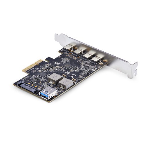 Startech.com 5 Port USB PCIe Card USB 3.2 10Gbps 4x USB-C 1X USB-A Internal Port