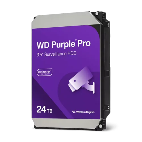 Western Digital Purple Pro 24TB SATA 3.5 Inch 7200 RPM Internal Hard Drive