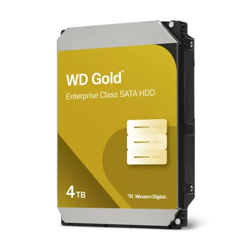 Western Digital Gold 4TB SATA 3.5 Inch 7200 RPM Internal Hard Drive  8WD10441361