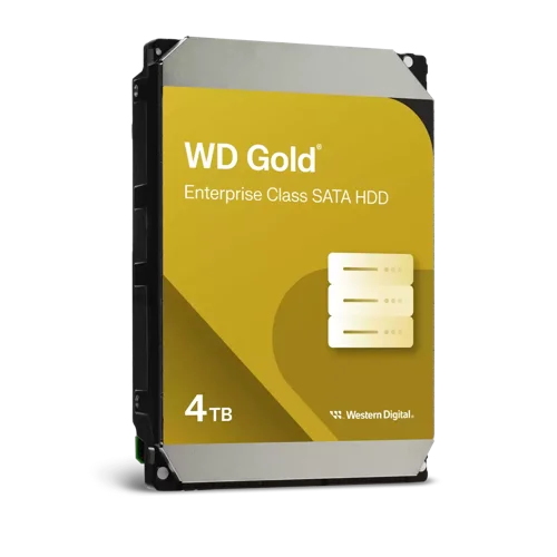 8WD10441361 | Store your data with confidence on WD Gold.WD Gold HDDs incorporate our latest innovations to handle heavy, continuous read-write workloads in the toughest of enterprise and commercial system environments. WD Gold drives provide the utmost in HDD storage performance, reliability, durability, and capacity-point flexibility to small and medium businesses and design professionals whose mission-critical data and creative output are essential to their success.Built For Demanding Use CasesCustomize your business’s storage mix to fit your specific needs with hard drives in capacities of up to 26TB, engineered for demanding applications with a read-write workload rating of up to 550TB per year.Enhanced ReliabilityWith a five-year limited warranty supporting up to 2.5M hours MTBF, WD Gold hard drives deliver enhanced levels of dependability and durability.Protection and Performance BoostArmorCache™ technology (available in 22TB and above) is a Western Digital-only feature that provides enterprise power loss protection of your data in write-cache enabled (WCE) mode while increasing performance in write-cache disabled (WCD) mode.Continuous InnovationThe WD Gold 26TB1 model is built on the world’s first 11-disk HDD platform and delivers the 10th generation of HelioSeal® technology, which has proven to be a vital foundation for continuous capacity growth for over a decade.Robustness For Tough EnvironmentsOur exclusive Rotational Vibration Safeguard (RVS) uses dual sensors to anticipate and counteract disturbances, maintaining peak performance in high-vibration environments.Flexibility and Peace of MindWD Gold has undergone extensive testing and validation in a variety of host bus adapters, servers and enterprise storage solutions employing RAID and other data resiliency configurations.