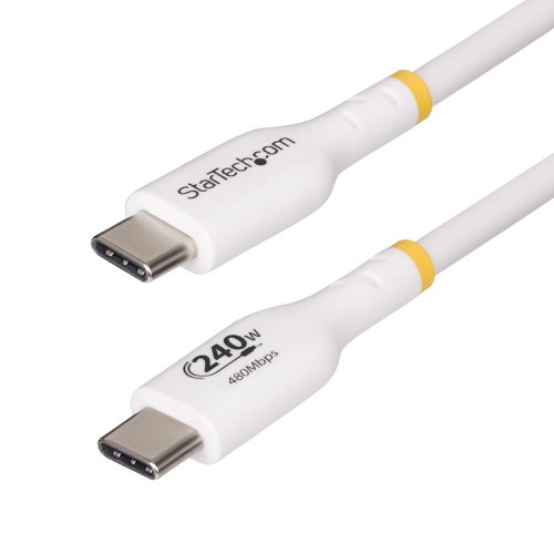 StarTech.com 2m USB-C 240W PD EPR White Charging Cable