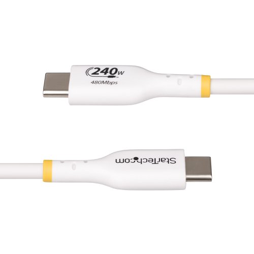 StarTech.com 2m USB-C 240W PD EPR White Charging Cable