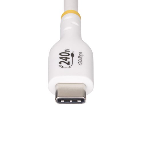 StarTech.com 2m USB-C 240W PD EPR White Charging Cable