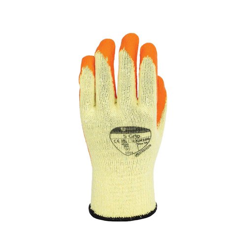 Shield GH300 S Grip Crinkle Latex Palm Coated Glove Size 9 (Pack of 12) GH300/315/9