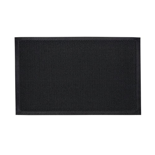 Floortex Doortex Meshmat Dirt Trapping Entrance Mat For Indoor Use With Anti-slip Vinyl Backing 50x80cm Metallic Grey - EREMFLYV0002