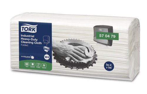 Tork Heavy-Duty Industrial Cleaning Cloth White (Pack of 240) 570479