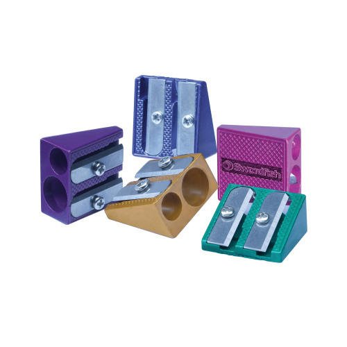 Snopake Metal Wedge Double Sharpener Box - Asstd- 1 Box of 20