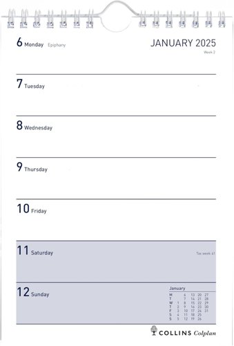 CD6025 | The ideal accessory to help you to plan for the week ahead, this week to view notepad diary features ample writing space for each day, making it perfect for use in a busy office or home. Contains UK bank holidays, International Direct Dialing Guide, Sunrise and Sunset times, and a host of international information. The diary is wirebound at the top with a loop for easy wall hanging and has printed softback covers, making it extra flexible. The perfect addition to any household or office, you'll find organisation and planning a breeze.