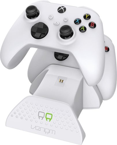 Xbox Series X S White Wireless Controller with Venom Twin Docking Station