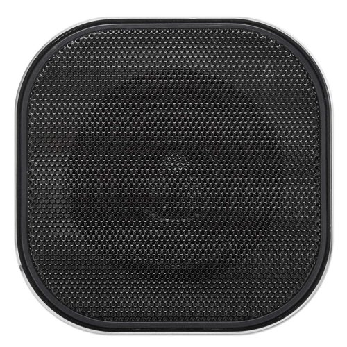 Manhattan Sound Science Metallic Black Bluetooth Speaker - Up to 6 Hours Playback Time; 10m Range; Aux 3.5mm Connector