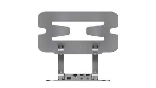 Rapoo UCS-5001 Silver Notebook Stand with Magnetic 5-in-1 USB-C Multiport Hub