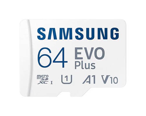 Samsung 64GB Evo Plus V30 A2 MicroSDXC Memory Card and Adapter