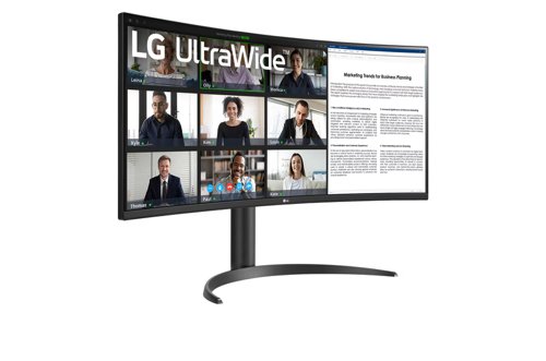 LG 34WR55QK-B 34 Inch 3440 x 1440 Pixels Wide Quad HD VA Panel HDMI DisplayPort USB-C Monitor 8LG34WR55QKB