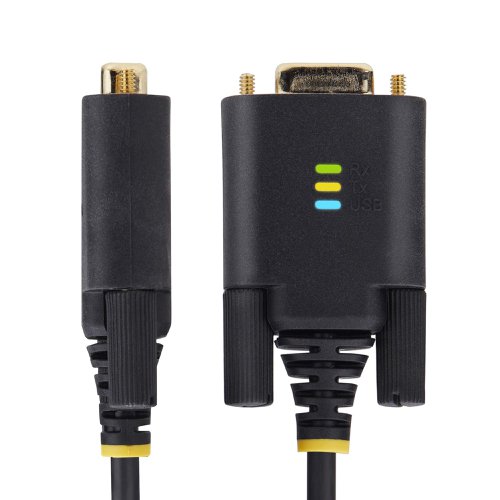 StarTech.com 2m USB to RS232 Black Serial Adapter