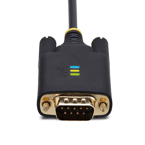 StarTech.com 2m USB to RS232 Black Serial Adapter