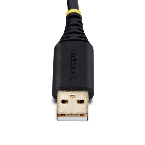 StarTech.com 2m USB to RS232 Black Serial Adapter