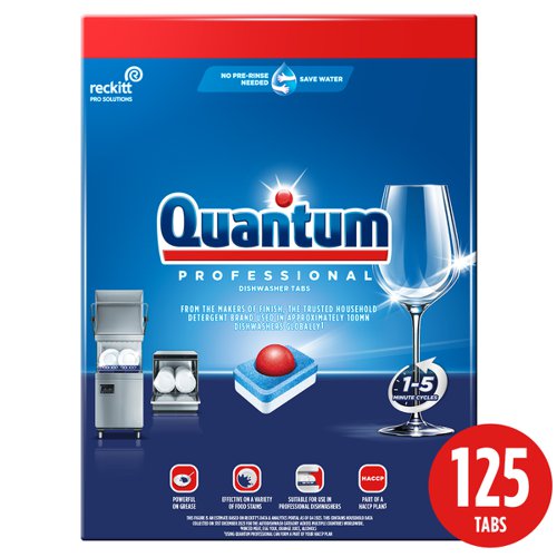 Quantum Powerball Professional Dishwasher Tablets (Pack 125) - 3294235