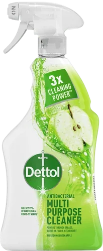 Dettol Power And Fresh Multipurpose Cleaning Liquid Antibacterial 1 Litre Green Apple - 8091521