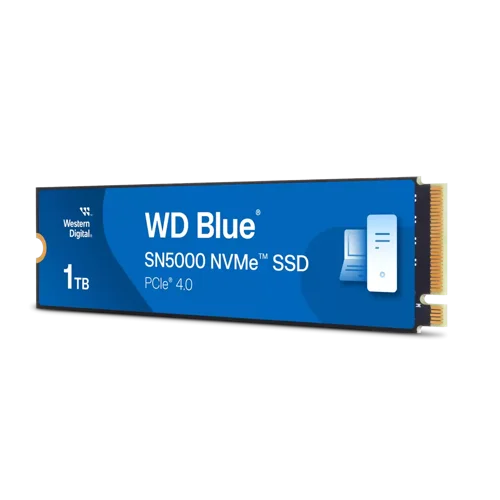 Western Digital Blue SN5000 1TB M.2 PCI Express 4.0 NVMe Internal Solid State Drive  8WD10449461