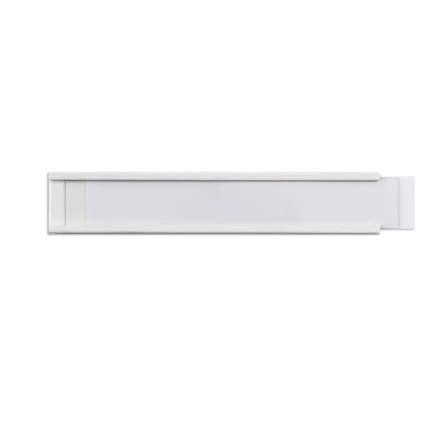 Beaverswood Magnetic PVC Label Holder (Clear) With White Card For Shelving and Racking H60mmxW200mm (Pack 50) - ML620