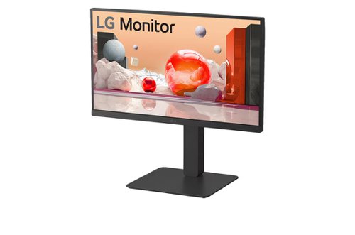 LG Full HD (1920x1080) monitor with IPS technology delivers clear, accurate and consistent colour, helping users view the screen at a wide angle.By providing built-in power, workstations can be designed with a streamlined and clutter free layout. Creates a cleaner and more efficient work environment.The 24BA750 offers a variety of ports, solving the problem of limited connectivity for hardworking individuals. With its multiple ports, you can easily connect numerous devices for efficient desk setup. Say goodbye to the frustration of running out of ports.Features built-in Full HD webcam, mic, and speakers, eliminating the need for additional devices when participating in web conferences or watching videos.A fast 100Hz refresh rate provides smooth loading in various programs. It helps to allow less screen stuttering and motion blur, elevating work productivity.The 24BA750 supports tilt, swivel, pivot, and height adjustment options to make a comfortable workstation for those who spend extended hours in front of monitors. The ergonomic stand facilitates communication with customers or colleagues by allowing downward height adjustment.