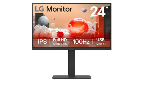 LG BA650 23.8 Inch 1920 x 1080 Pixels Full HD IPS Panel HDMI DisplayPort USB-C Monitor