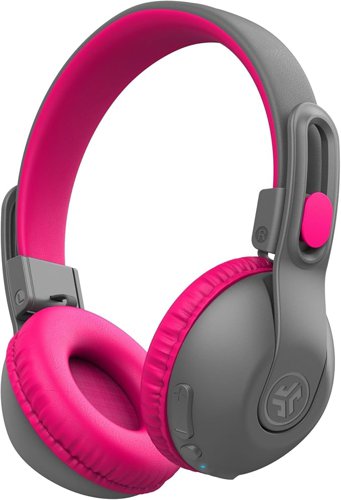 JLab Audio JBuddies Studio 2 Wireless Grey and Pink Headphones