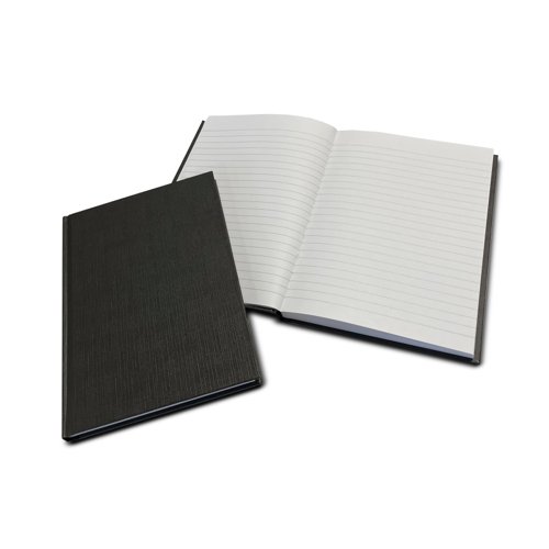 ValueX A5 Casebound Hard Cover Notebook Ruled 192 Pages Black