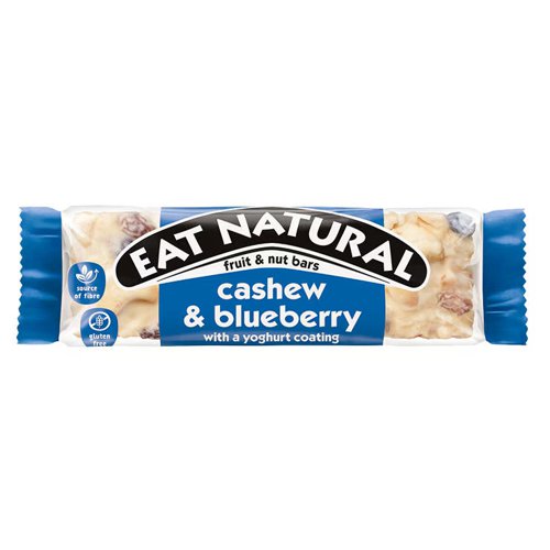 Eat Natural Cashew & Blueberry Fruit & Nut Gluten Free Bar 40g (Pack 12 x 40g)  - 0401375