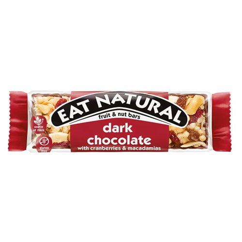 Eat Natural Dark Chocolate Fruit & Nut Gluten Free Bar 40g (Pack 12 x 40g) - 0401378