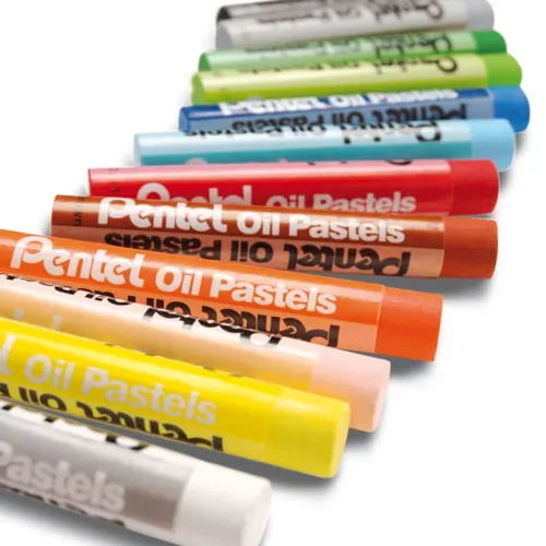 Pentel Arts Oil Pastels 12 Assorted Colour Set Mini Class Pack (12 x Pack 12) - PHN4-12/CPNEW