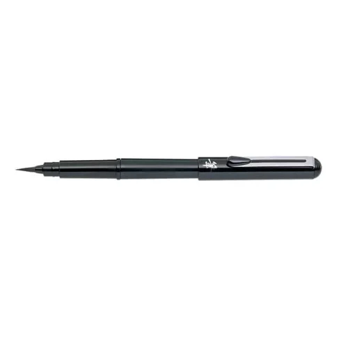 Create stunning artwork with the top selling brush pen from Pentel. The durable, synthetic bristles create fine to broad lines in a single stroke, while retaining their shape. The permanent black, pigment ink is water and fade resistant - ideal for drawings, cartoons, manga-style artwork, calligraphy and creative work.